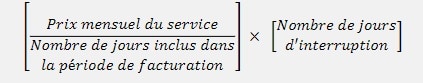 prix mensuel
